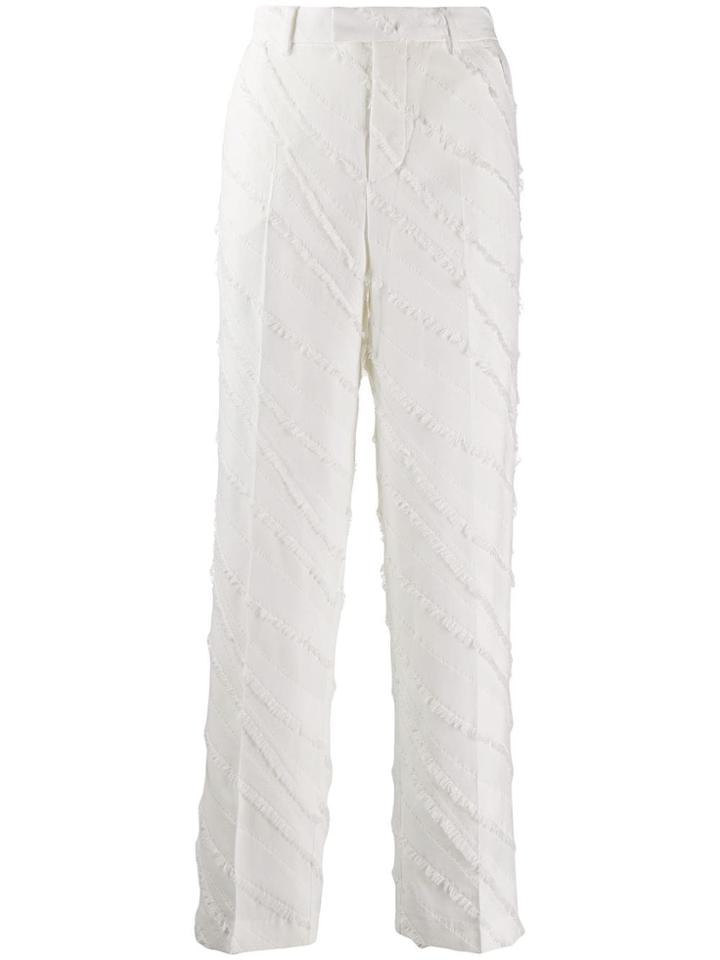 Zadig & Voltaire High-waisted Textured Trousers - Neutrals