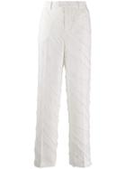 Zadig & Voltaire High-waisted Textured Trousers - Neutrals