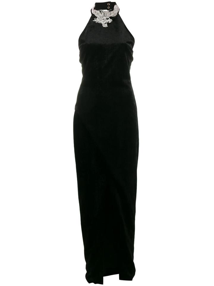 Balmain Sequin Embellished Sleeveless Dress - Black