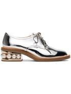 Nicholas Kirkwood Casati Pearl 35 Derby Shoes - Metallic