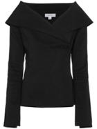 Beaufille Off-shoulder Collar Jacket - Black