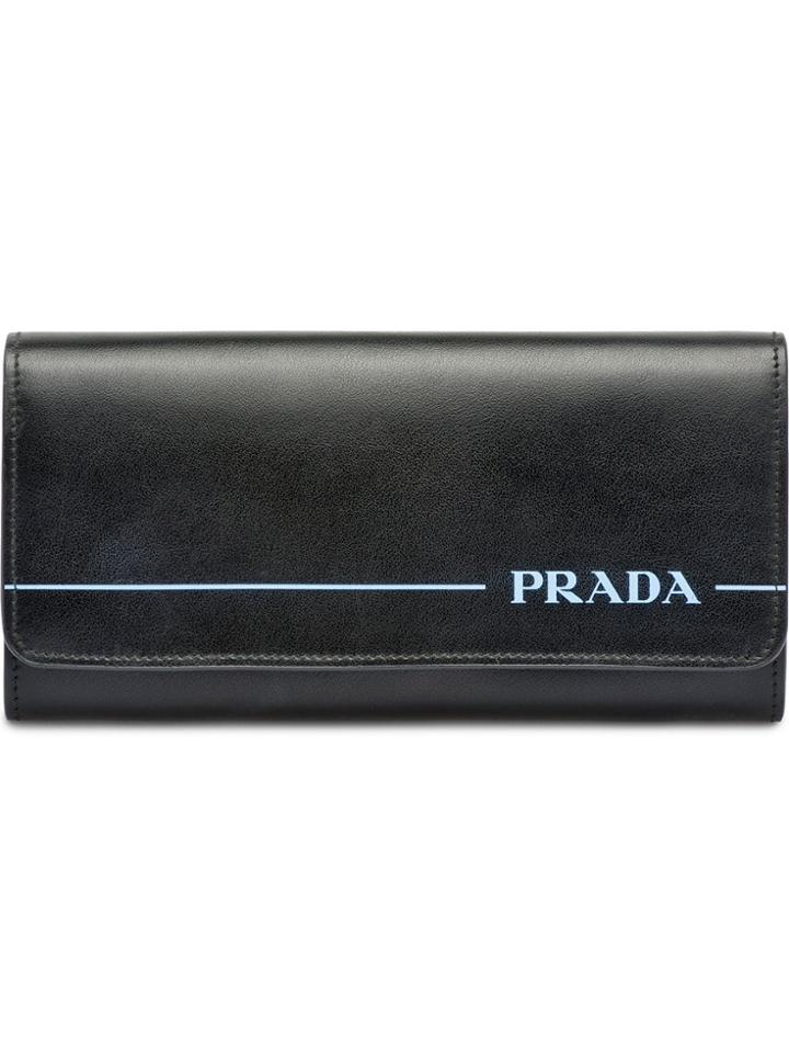 Prada Prada Leather Wallet - Black