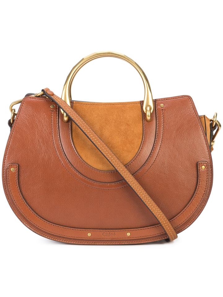 Chloé Medium Pixie Shoulder Bag - Brown