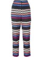 Msgm Zig Zag Print Trousers