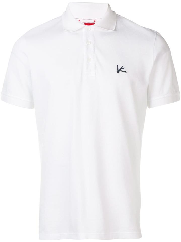 Isaia Chest Logo Polo Shirt - White
