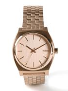 Nixon 'time Teller' Watch, Women's, Metallic