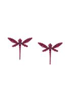 Anapsara Small Dragon Fly Earring - Metallic