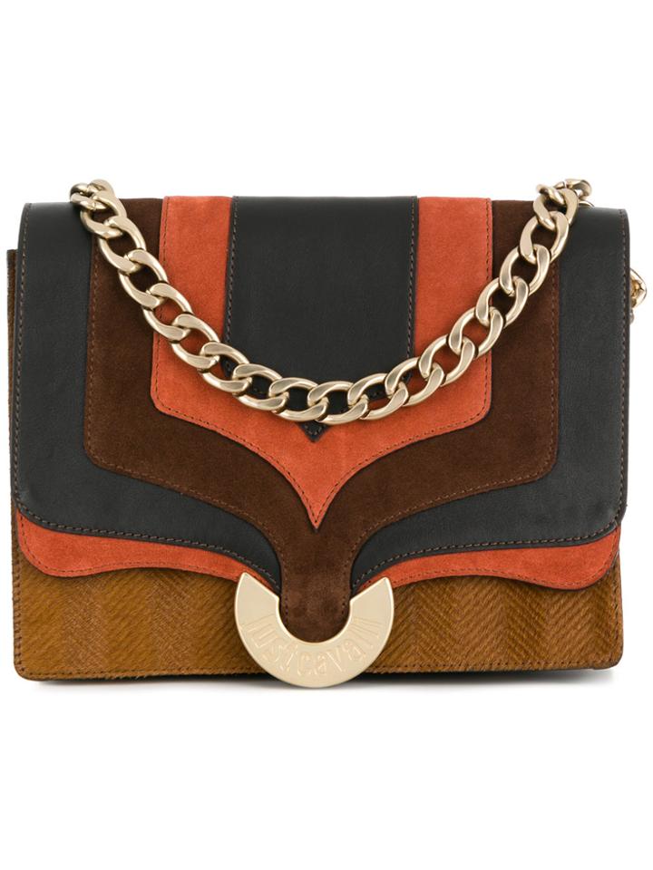 Just Cavalli Flap Shoulder Bag - Brown