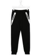 Neil Barrett Kids Zip Detail Track Pants - Black