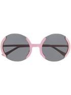 Marni Round Frame Sunglasses - Pink