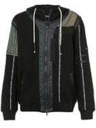 Mostly Heard Rarely Seen Branded Taping Zip Up Hoodie - Black