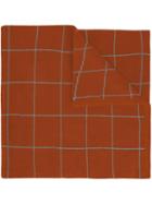 Umd - Cashmere 'grid' Knit Scarf - Men - Merino - One Size, Red, Merino
