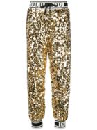 Dolce & Gabbana Side Band Sequin Trousers - Gold