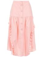 Martha Medeiros Midi Asymmetrical Trousers - Pink