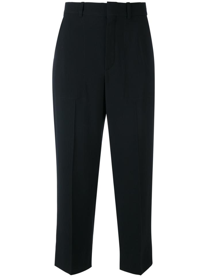 Chloé Tailored Cropped Trousers - Black
