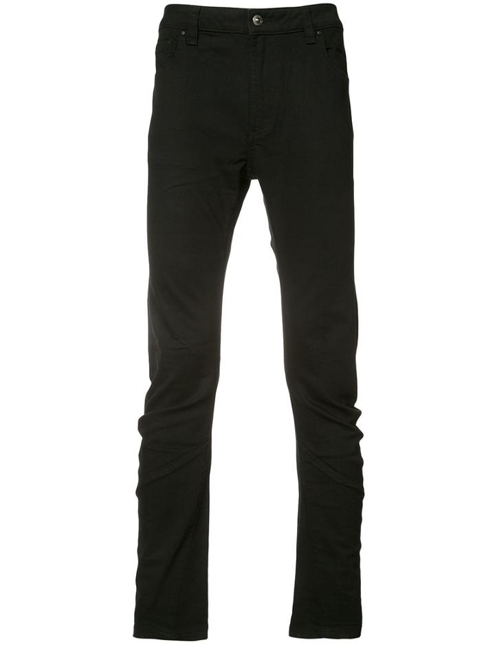 Skingraft Curved Denim Jeans, Men's, Size: 34, Black, Cotton/spandex/elastane