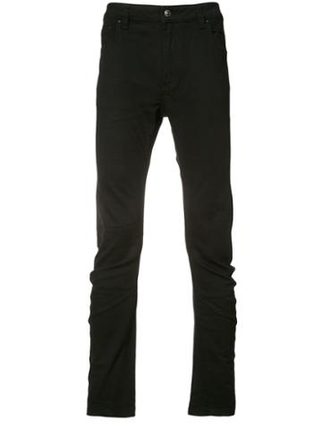 Skingraft Curved Denim Jeans, Men's, Size: 34, Black, Cotton/spandex/elastane