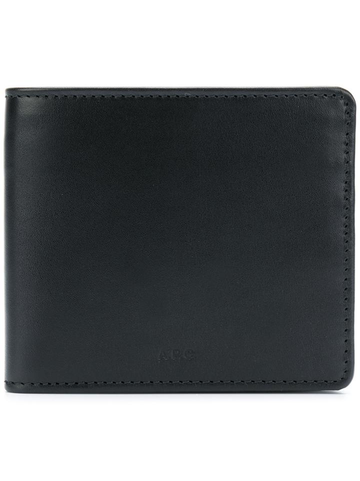 A.p.c. Logo Stamp Billfold Wallet - Black