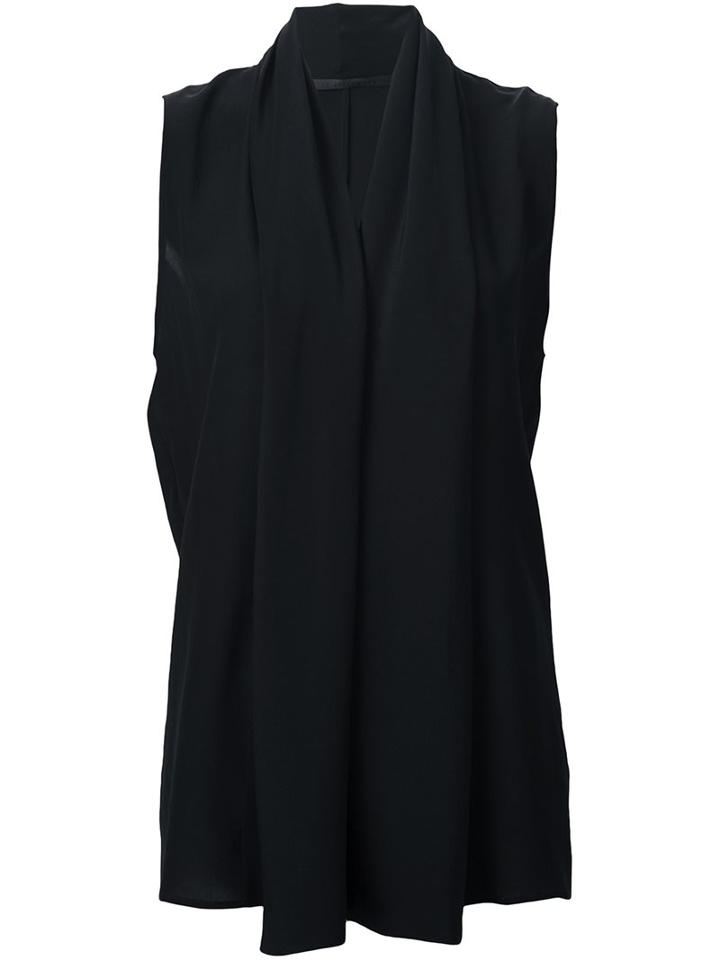Haider Ackermann Tied Front Sleeveless Blouse