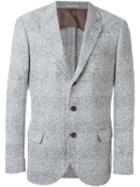 Brunello Cucinelli Tweed Blazer, Men's, Size: 50, Grey, Polyamide/cupro/cashmere/virgin Wool