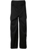 Y / Project Slouch Front Trousers - Black