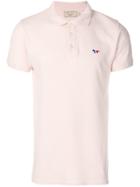 Maison Kitsuné Tricolour Fox Patch Polo Shirt - Pink & Purple