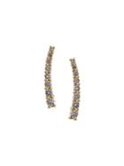 Alinka 'dasha' Slider Diamond Earrings, Women's, Metallic