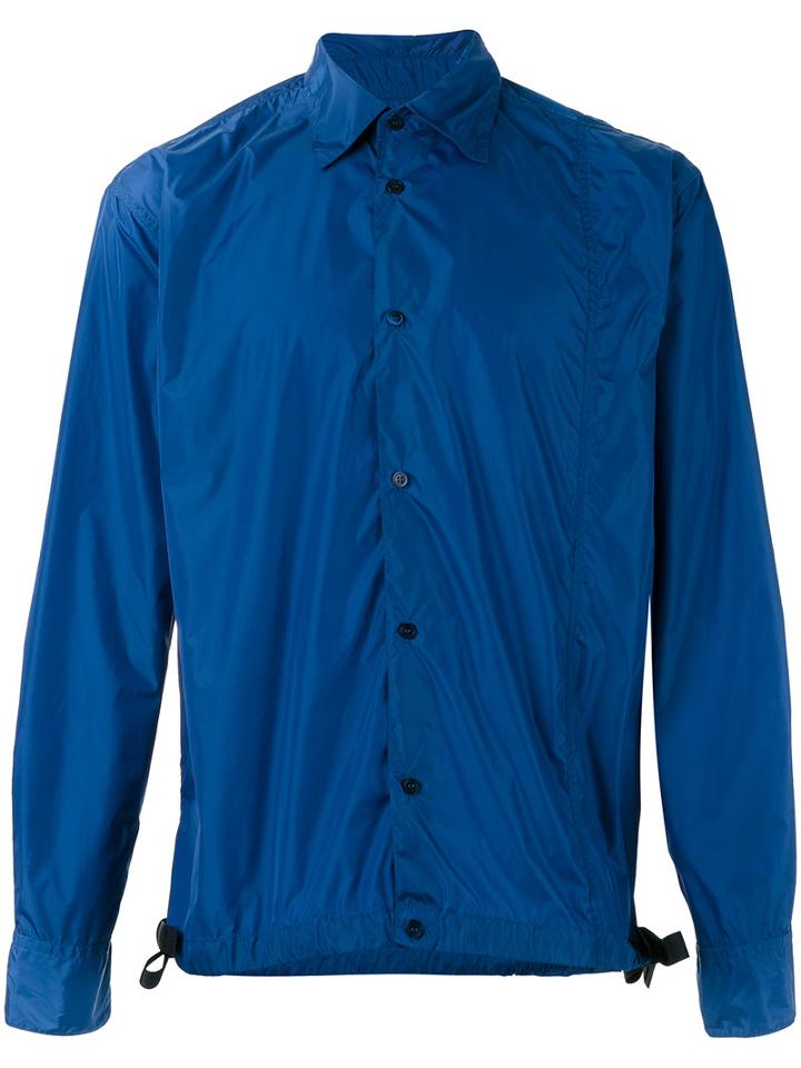 Marni Light Weight Shirt Jacket, Men's, Size: 46, Blue, Polyamide