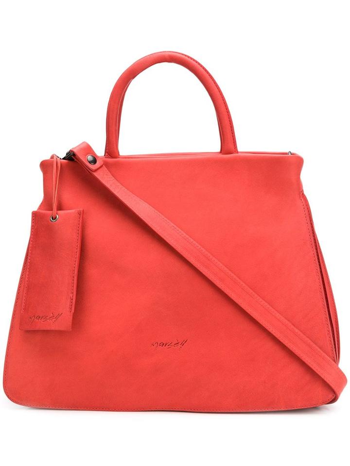Marsèll Embossed Logo Tote Bag - Red