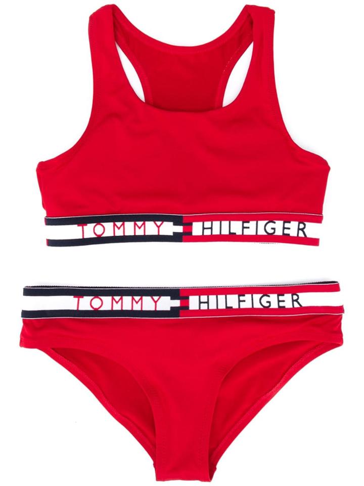 Tommy Hilfiger Junior Logo Two Piece - Red