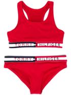 Tommy Hilfiger Junior Logo Two Piece - Red