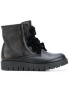 Mi Mi Sol Classic Lace-up Boots - Black