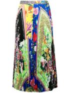 Versace Acid Bloom Print Skirt - Yellow
