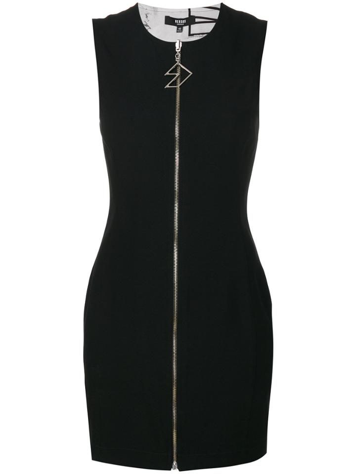 Versus Front Zip Mini-dress - Black