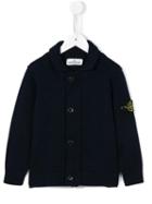 Stone Island Kids Chunky Cardigan, Boy's, Size: 8 Yrs, Blue