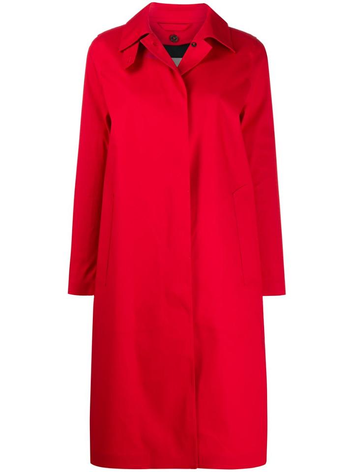 Mackintosh Dunkeld Red Bonded Cotton 3/4 Coat Lr-1001d