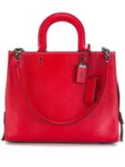 Coach 'rogue' Tote, Women's, Red, Leather