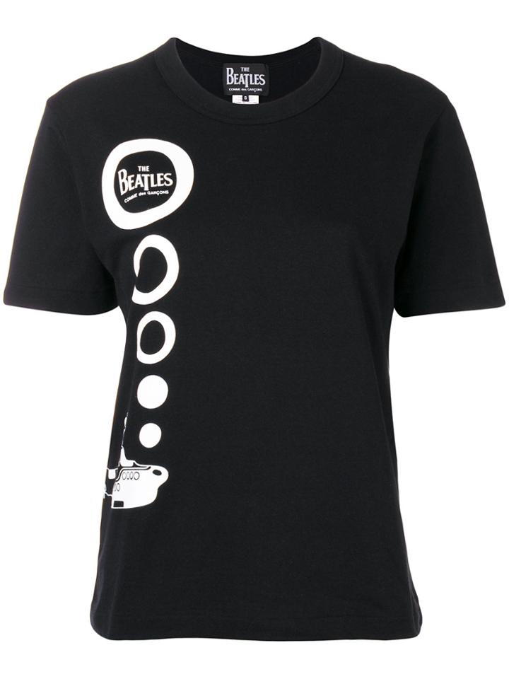 The Beatles X Comme Des Garçons Beatles Print T-shirt - Black