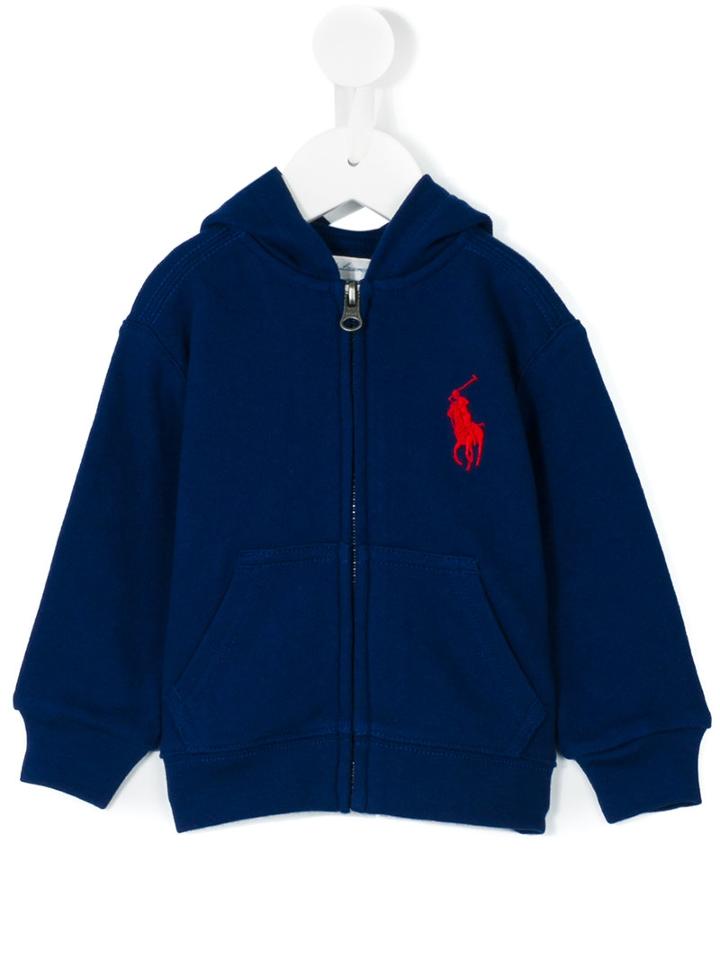 Ralph Lauren Kids - Classic Hoodie - Kids - Cotton - 18 Mth, Blue