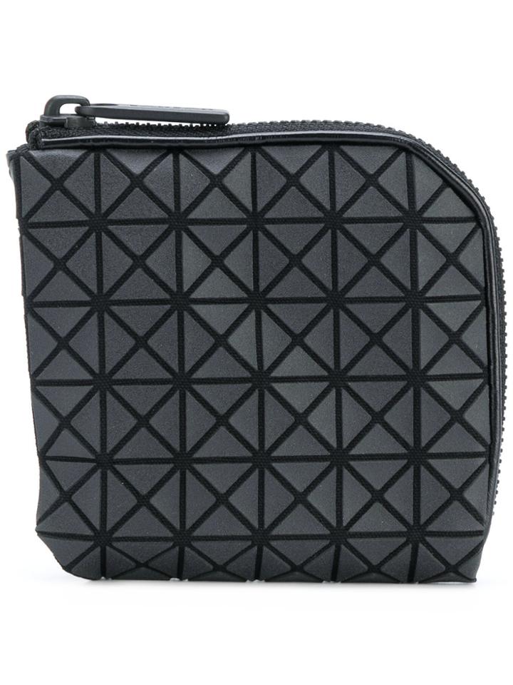 Issey Miyake Geometric Pattern Coin Purse - Black