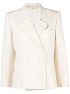 Yves Saint Laurent Vintage Double Breasted Blazer - Nude & Neutrals