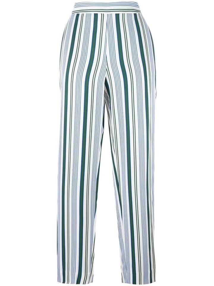 Tory Burch Striped Pants, Women's, Size: 8, Viscose