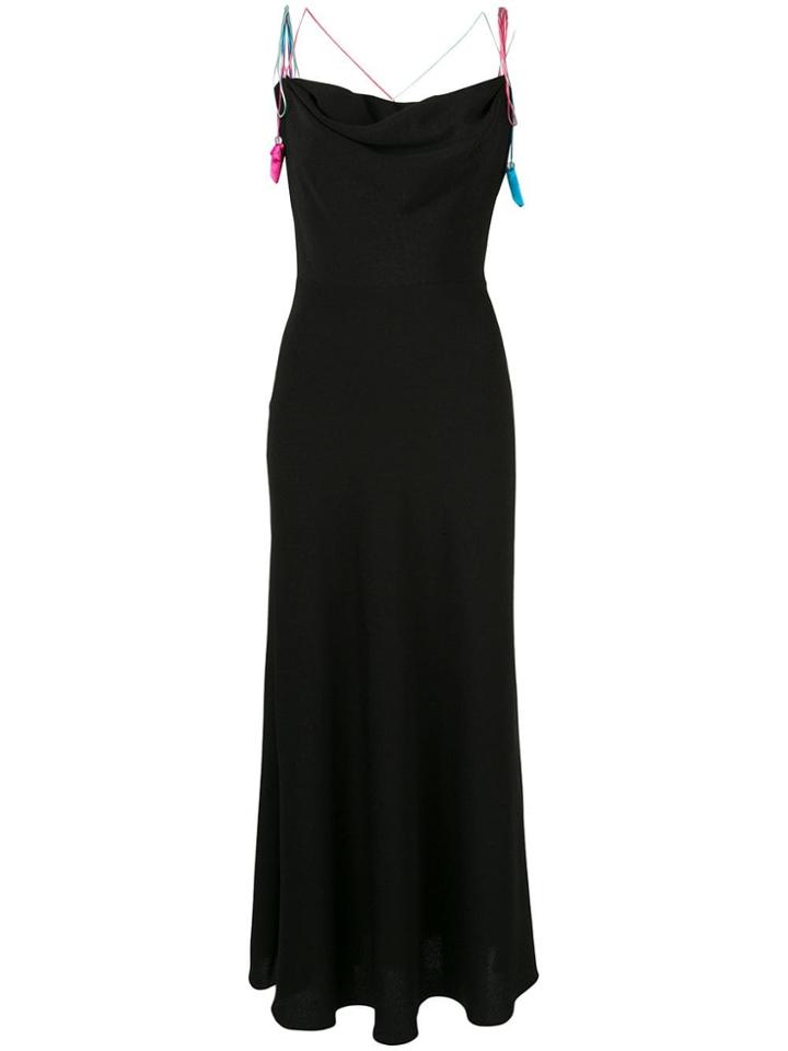 Anna October Draped Maxi Dress - Black