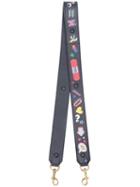 Anya Hindmarch All Over Stickers Shoulder Strap - Blue