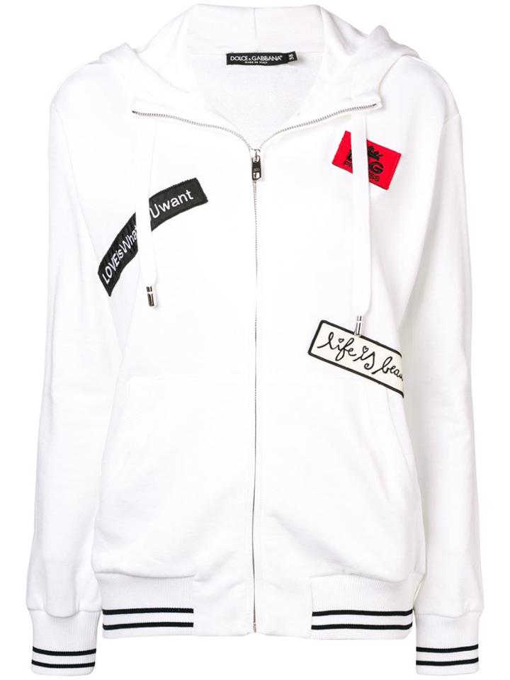 Dolce & Gabbana Patch-embellished Hoodie - White