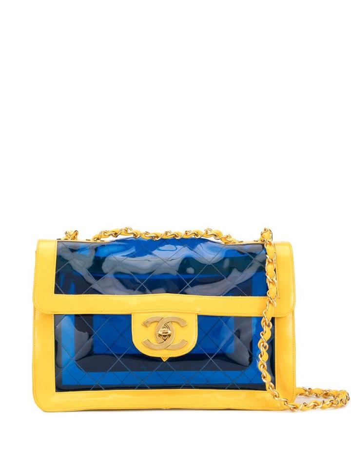 Chanel Pre-owned Jumbo Xl Shoulder Bag - Yellow