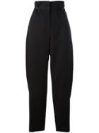 Seen High Waisted Creased Trousers - Black