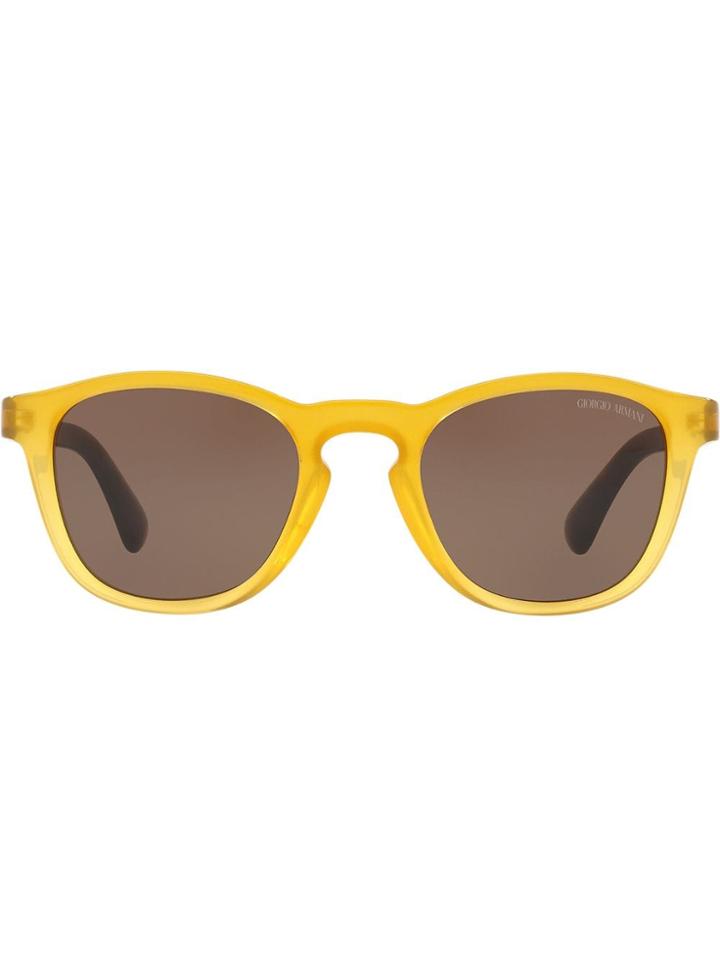 Giorgio Armani Square Frame Sunglasses - Yellow