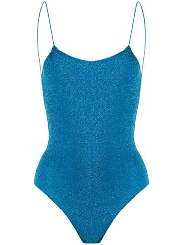 Oseree Oséree X Gente Roma Maillot Swimsuit - Blue