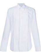 Maison Margiela Pleat Detail Front Panel Shirt, Men's, Size: 43, White, Cotton